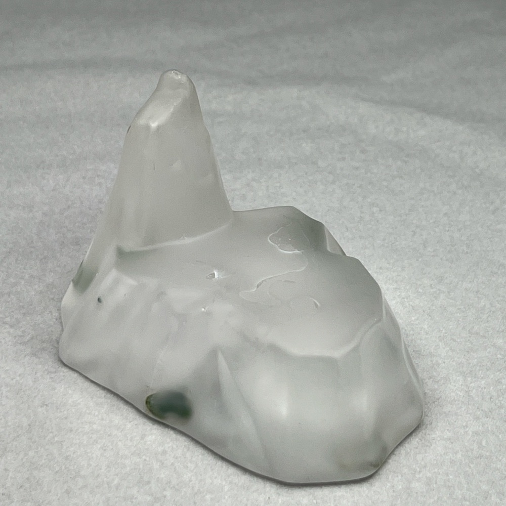 VTG Sea Pup Otter Figurine Porcelain Crystal Ice 1989 Winter Snow Holiday Gift - Picture 8 of 13